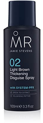 MR Thickening Disguise Spray 100 ml (marrone chiaro) Spray per attaccatura dei capelli e correttore per diradamento dei capelli, copertura punti calvi per uomo con sistema PPX, spray per ritocco