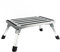 Marche Pied, Marche Pied Pliable, Tabouret Escabeau Rv Alliage D’Aluminium Gris Argenté Marche Pied Camping Car Convenir Aux Camping-Cars, Aux Suv, Au Camping, à La PêChe