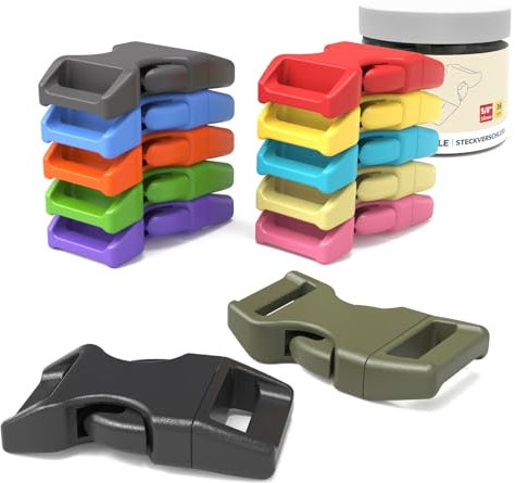 Abma Cord Paracord Bracelet Buckles 36pcs x 16mm (5/8) Paracord Buckles Clips Side Release Plastic Buckles for Bracelets, Crafts and DIY