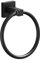 Matte Black Towel Ring-Modern Hand Towel Ring Holder for Bathroom Wall Mounted,SUS304 Stainless Steel Construction Bathroom Black Towel Rackv