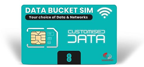 Scancom Erstellen Sie Ihre eigene Daten-SIM-Karte: Wählen Sie Ihre Daten-Bucket-Kombination zwischen EE, Three, O2 und Vodafone (EE, 100 GB)