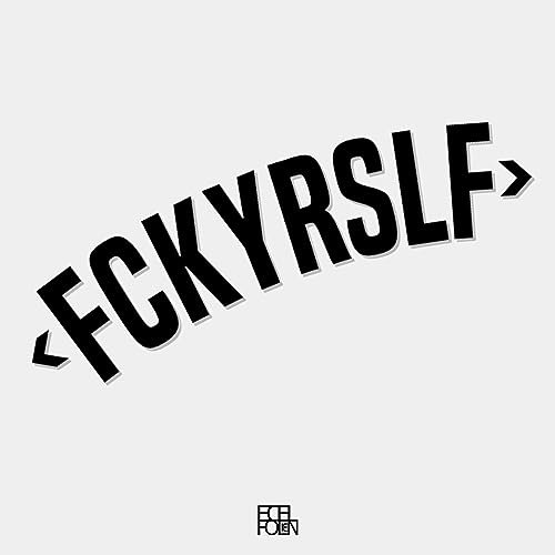 FCKYRSLF | Provokanter heckscheibenaufkleber Tuning Auto Zubehör Gadget Oilslick Sticker für dein Tuningauto Tiefergelegt Flachgelegt Fahrzeugveredelung Pflege (schwarz glanz)