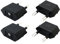 US to EU Adapter Reiseadapter,XGKEGS Adapter USA Deutschland stecker Europa Stecker,USA Adapter Steckdose, EU Stecker Adapter für Amerika/Kanada/Mexiko Stecker (4 Stück schwarz)