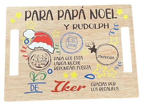Bandeja Mágica de Navidad: ¡Impresiones a Todo Color de Reyes Magos y Papá Noel o Reversible