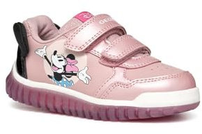 Geox Garçon Fille B LIGHTYLOO Girl B Basket, Old Rose/Black, 25 EU