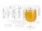 Yalin Lot de 6 verres à vin et à eau empilables incassables en plastique acrylique 355 ml Transparent