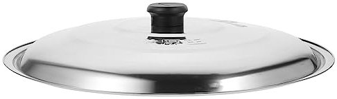 Ciieeo Tapa Universal para Ollas Y Sartenes Cubierta de Sartén de Acero Inoxidable Tapa de Repuesto para Olla de Cocina Tapa de Sartén con Perilla de 35Cm