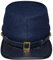 UK Empire Group American Civil War Officer US Union Kepi (einfarbig), Futtermütze/Mütze, 100% marineblaue Wolle, Marineblau, MEDIUM