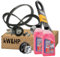 KIT DISTRIBUZIONE POMPA ACQUA E CINGHIA SERVIZI PER FIAT PANDA 500 PUNTO YPSILON EVO 1.2 BENZINA