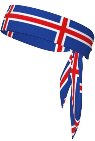Modisches und bequemes Stirnband mit Island-Flagge für stilvolle Workout-Bekleidungszubehör