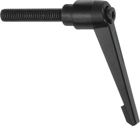 sourcing map M10 x 50 mm verstellbare Knöpfe, Außengewinde, Druckknopf-Ratsche, Schnellspanner, Drehbolzen für Drehmaschinen, Schwarz