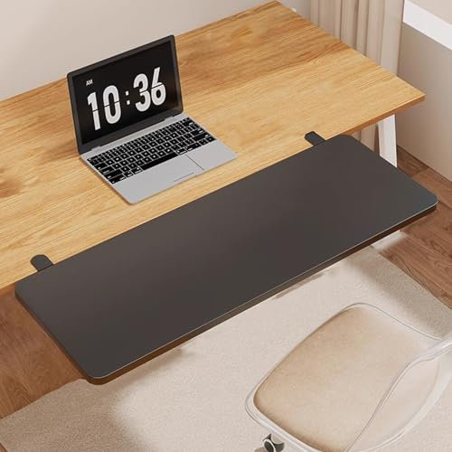 Unikicool Ergonomics Desk Extender Tray,Desk Extender Tray,Desk Extender Foldable,Desktop Keyboard Extender,Computer Desk Extender,Foldable,Easy To Install,Computer Elbow Arm Support