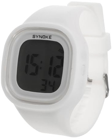 JEWEDECO betrachten nachtleuchtend lumemery replicas Watches weiblich Appel watchs Mans Freizeituhren für Herren Damenuhr Uhren für Kinder Digitale Uhren stromzähler elektrische Uhr Weiß