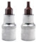 2PCS Juttzzei Hex Bit Socket, 1/2 Drive x H4 (4mm) Allen Key Socket, Premium S2 Alloy Steel 4mm Hex Bit with 1.89 Length for Torque Wrench, Ratchet Wrench, Impact Power Drills
