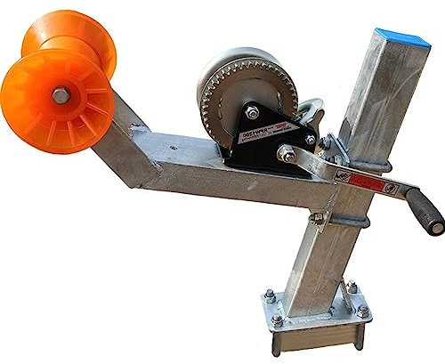 IUBGFTO Boat Trailer Winch Mount for Motorboats, Fishing Boats, and Speedboats (No.2 1200 Lb Winch+frame)