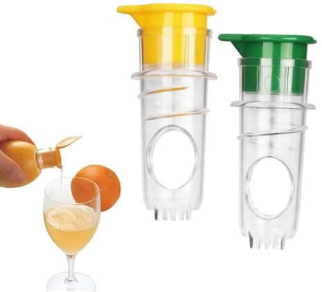 Spremiagrumi manuale in acciaio inox, 2 Pezzi Spremiagrumi manuale per limoni, lime e arance, Spremiagrumi Manuale, Manuale per Agrumi, Robusto e Durevole, Anticorrosivo, Lavabile in Lavastoviglie