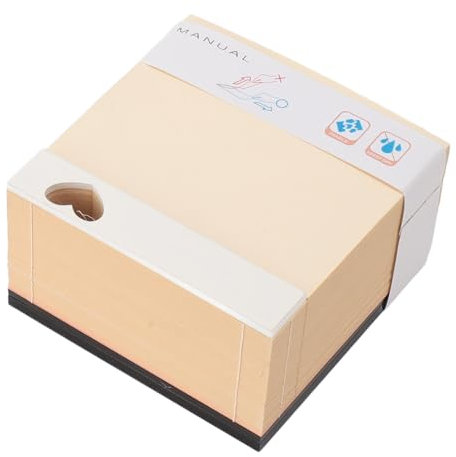 Romantische Stereo -3D -Papier 3D Sticky Notes, Reißbare 3D -Papier -Skulptur Skulptur, Ringkasten Skulptur Reißbare Klebressnoten Desktop Orament für Wohnkultur