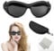 Bmliingchau Infrarot Schutzbrille, IPL 200-2000nm UV Schutzbrille, Solarium Brille, Schutzbrille Rotlichtlampe, Laser Schutzbrille für Rotlichttherapie IPL Haarentfernung Laser Kosmetologie