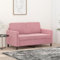 Snsowed Divano a 2 Posti Rosa 120 cm in Velluto,Divano 2 Posti,Divanetto 2 Posti Moderno,Divano da Soggiorno,Divanetto,Divano Salotto-359435