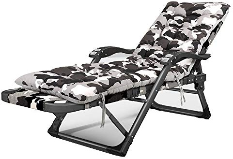 OMIC Extra breiter Loungesessel – verstellbarer Liegestuhl mit gepolstertem Sitz, klappbare Sonnenliege für den Innen- und Außenbereich, maximale Traglast 200 kg, XL-Komfortstuhl