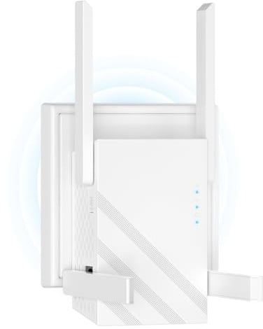 WLAN Verstärker, 2026 Neu WLAN Repeater, 2.4GHz mit Ethernet-Port, 300Mbit/s WiFi Booster mit Repeater/AP Modus, 4 Antennen WiFi Range Extender, kompatibel zu Allen WLAN Routern, Breites Sortiment