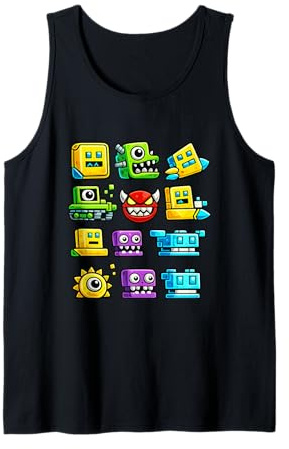 Geometry Society, Geometrie Dashs Style, Gaming Geometrie Tank Top
