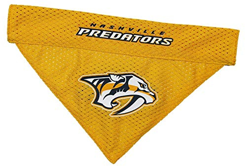 Pets First NHL NASHVILLE PREDATORS BANDANA for DOGS & CATS, Large/X-Large. - Cute & Stylish Bandana! The Perfect HOCKEY FAN Scarf Bandana, great for Birthdays or any Party!