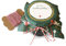 25 Marmeladendeckchen - Frohe Weihnachten - Gläserdeckchen grün für Marmelade, Marmeladengläser & Einmachgläser, Recyclingpapier Abreißblock + 10 m Garn + Justiergummi, Blumen & Tannenzweige