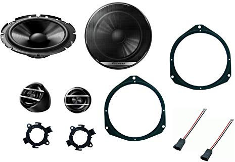 Kit 4 Casse Pioneer TS-G170C Kit a due vie separato da 17 cm 300W FIAT Punto Evo Punto 199 dal 2005 Grande Punto Supporti Altoparlanti Predisposizione Anteriore Alta qualità