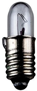 GOOBAY - Set di 5 lampadine tubolari da 0,3 W, attacco E5,5, 6 V (DC) 50 mA
