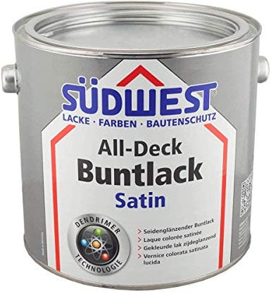 Südwest All-Deck Buntlack Satin RAL 1015 Hellelfenbein 2,5 Liter