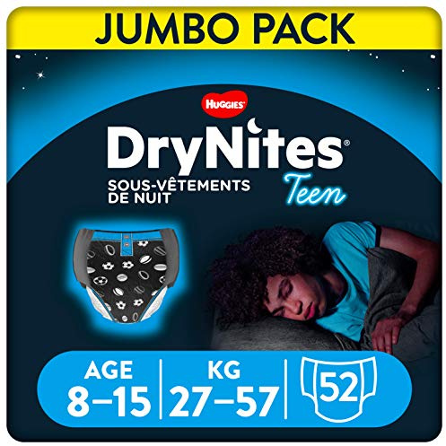 DryNites Boy's Disposable Absorbent Underwear, 8-15 years, 52 units (13 x 4)