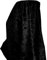 A-Express Stoff Pannesamt Sanft Samt Karneval Bekleidung Kostüm Dekostoff Gardinenstoff Schneiderei Stoff 140cm Breite - 2 Meter 200cm x 140cm Schwarz