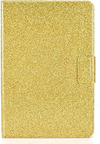 Miagon für iPad 10.2 2019/ iPad Pro 10.5/ iPad Air 3 Glitzer Hülle,Schutzhülle mit Magnetisch Auto-Einschlaf/Aufwach PU Leder Smart Flip Stand Cover,Gold