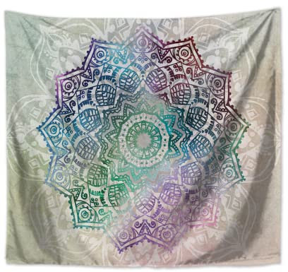 SusggO Tapisserie zum Aufhängen an der Wand, 150 x 130 cm, 200 x 150 cm, Mandala, psychedelischer Tapisserie, Wanddekoration, Tagesdecke für Sofa, Feld, Strand, Dekoration für Zuhause (Farbe 2)