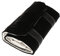 Dciustfhe Schmuckrolle Schmucktasche, Flanell,Fuer Ring, zur Schmuckaufbewahrung Reisen - Schwarz, Klein