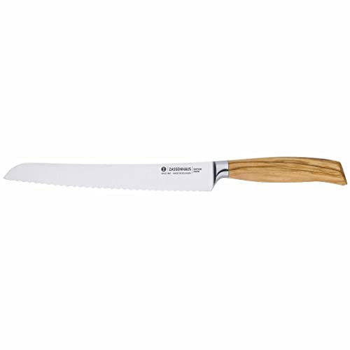 Zassenhaus Brotmesser 22 cm Edition Olive Zackenmesser Holzgriff Solingen