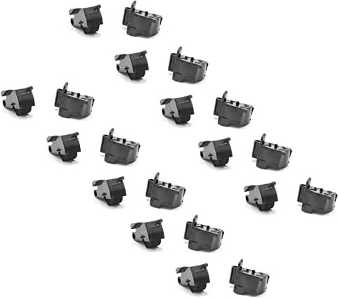 vhbw 20x Rouleaux d'encre Noir Compatible avec Sharp NR78P, SPR78P, EL2901C Calculatrice de Poche, Caisse enregistreuse