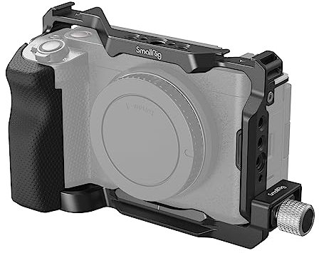 SMALLRIG ZV-E1 Cage Kit con Impugnatura in Silicone e Fermacavo per HDMI, Kit Completo per Sony ZV-E1, Piastra a Sgancio Rapido Incorporata per Arca Tipo - 4257