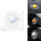 Aoguaro 3D Auto Fenster Riss Aufkleber Crazy Golf Ball Broken Glass Aufkleber Ball Smashing Glass Sticker Fenster Aufkleber Kunst Kit Lustige Fenster Aufkleber Dekorationen