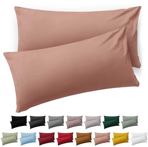Blumtal Kissenbezug 40 x 60, 2 Stück - Oeko-TEX zert. Kissenbezüge 100% Mikrofaser in extra weich & waschmaschinenfest - Bezug Kissen 40x60 Rosa