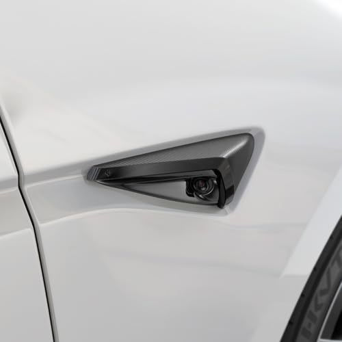 Spigen Tesla Model 3 Highland 2024 2025 2026 Model Y Juniper 2025 2026 Cover per Telecamera Laterale [Set di 2] Copertura Protettiva, Accessori Tesla - Fibra di Carbonio