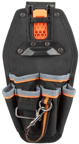 Klein Tools 55830MB MODbox Tool Pouch, 6-Pocket Electrician Bag, Quick Attach and Release for Tool Belts and MODBox Rail System
