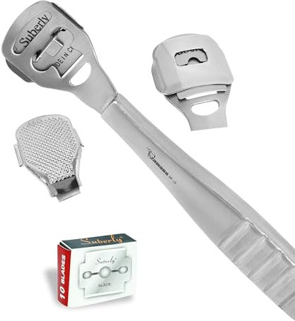 ZAMAHA UK® Callus Remover Hard Skin Remover Foot Heel Shaver Pedicure Foot Scraper (Stainless Steel Handle)