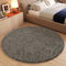 TAPISO Essence Teppich Rund Grau Dunkelgrau Hochflor Langflor Shaggy Einfarbig Flauschig Schlafzimmer Wohnzimmer Kinderzimmer ÖKO-TEX 240 x 240 cm