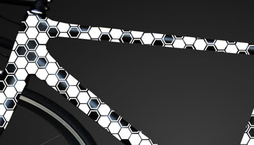 Generisch Fahrrad Hexagon, Waben, Wabenaufkleber Aufkleber Bike Bicicleta Bikecircle Camouflage Set Auto Aufkleber Sticker
