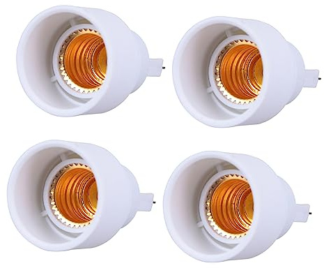 Homoyoyo Adattatore Portalampada G9 a E14 Facile da Usare in Metallo e Plastica Convertitore per Lampadine Led 4 Pezzi Compatibile Lampade da Tavolo e Lampadari Bianchi