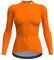 Wulibke Women's Cycling Jersey Top, Cycling Women's Shirt, Breathable and Quick Drying Cycling Jersey with 3 Pockets Red-Orange M