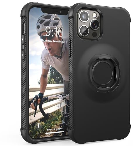 xsdtech Lock Protective Case for iPhone 12/12 Pro Black