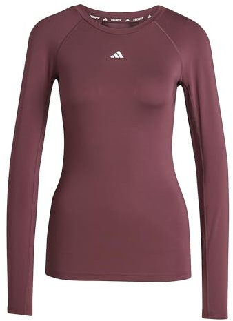 adidas Women's Techfit Longsleeve Training Top, Aurora Ruby, XXS